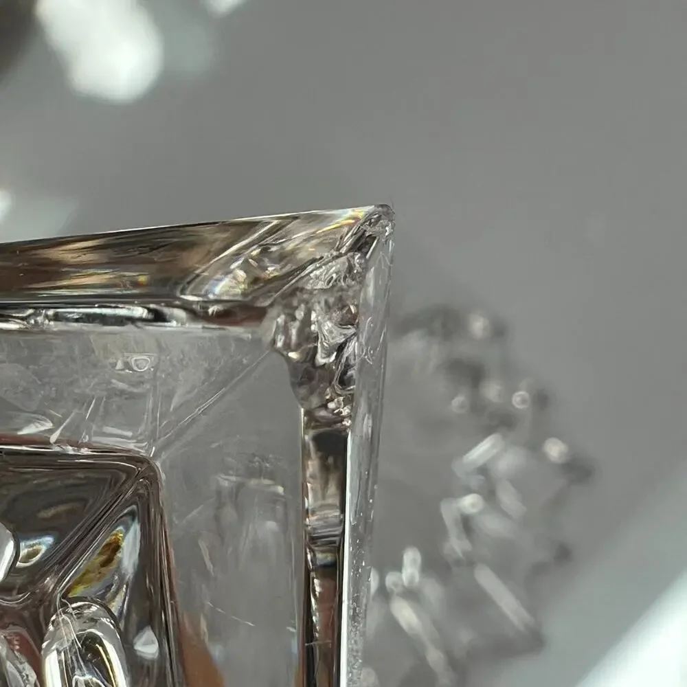 Crystal Box Star With Heavy Lead Shaped Clear Cut Trinket/Jewelry